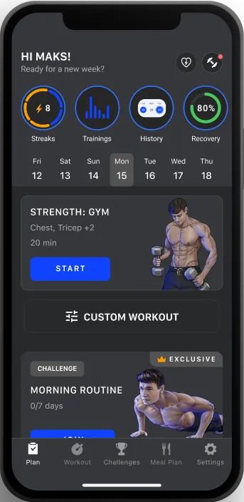 Fitness progress tracker