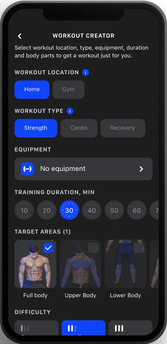Workout creator